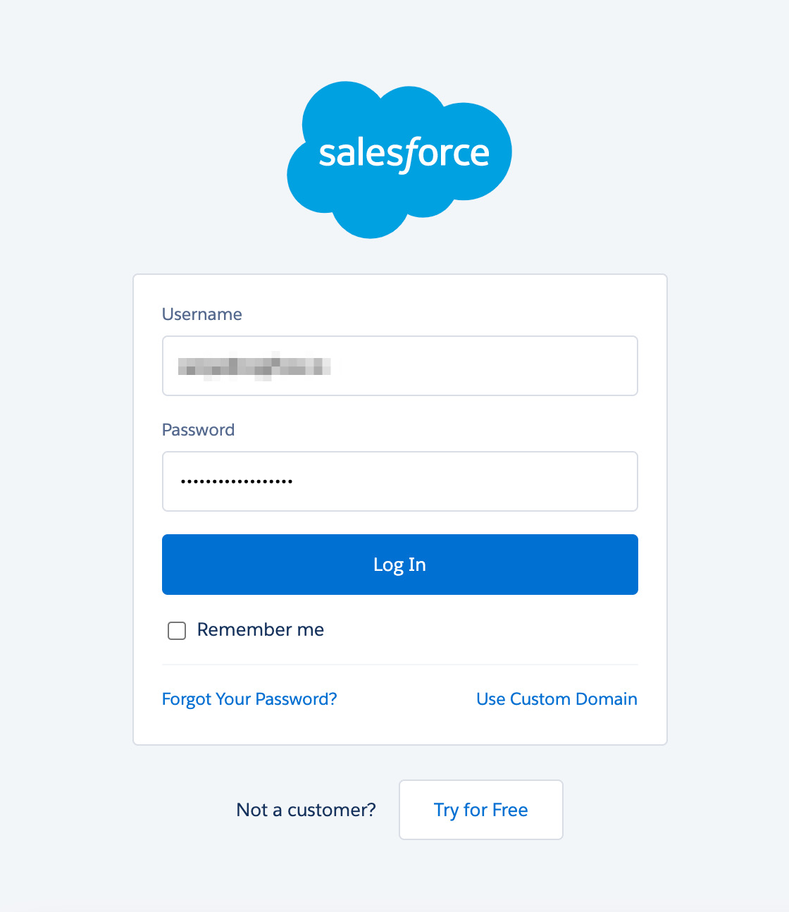 Salesforce's OAuth dialog
